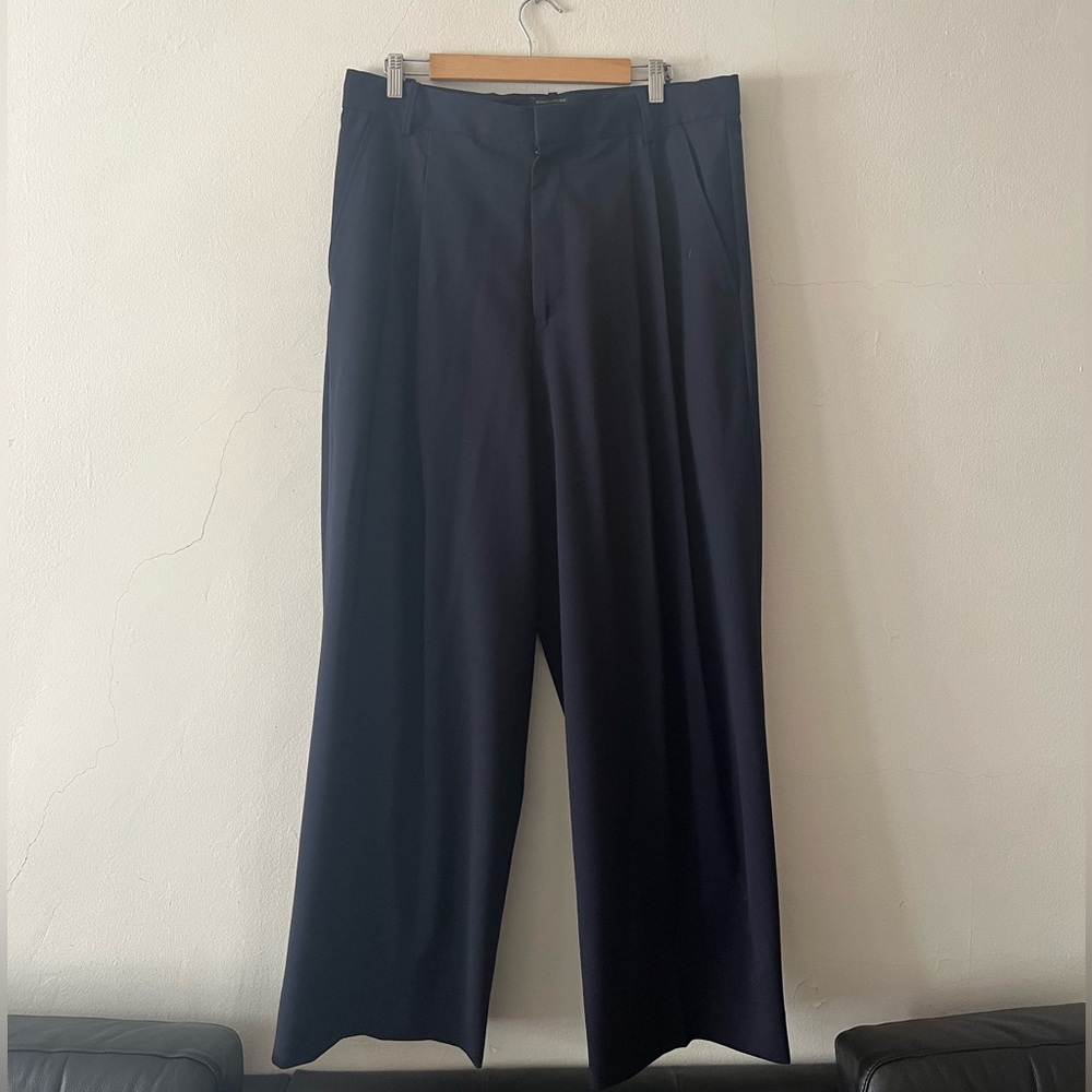 Italian Wool Wide Leg Pants Banana Republic Sienna